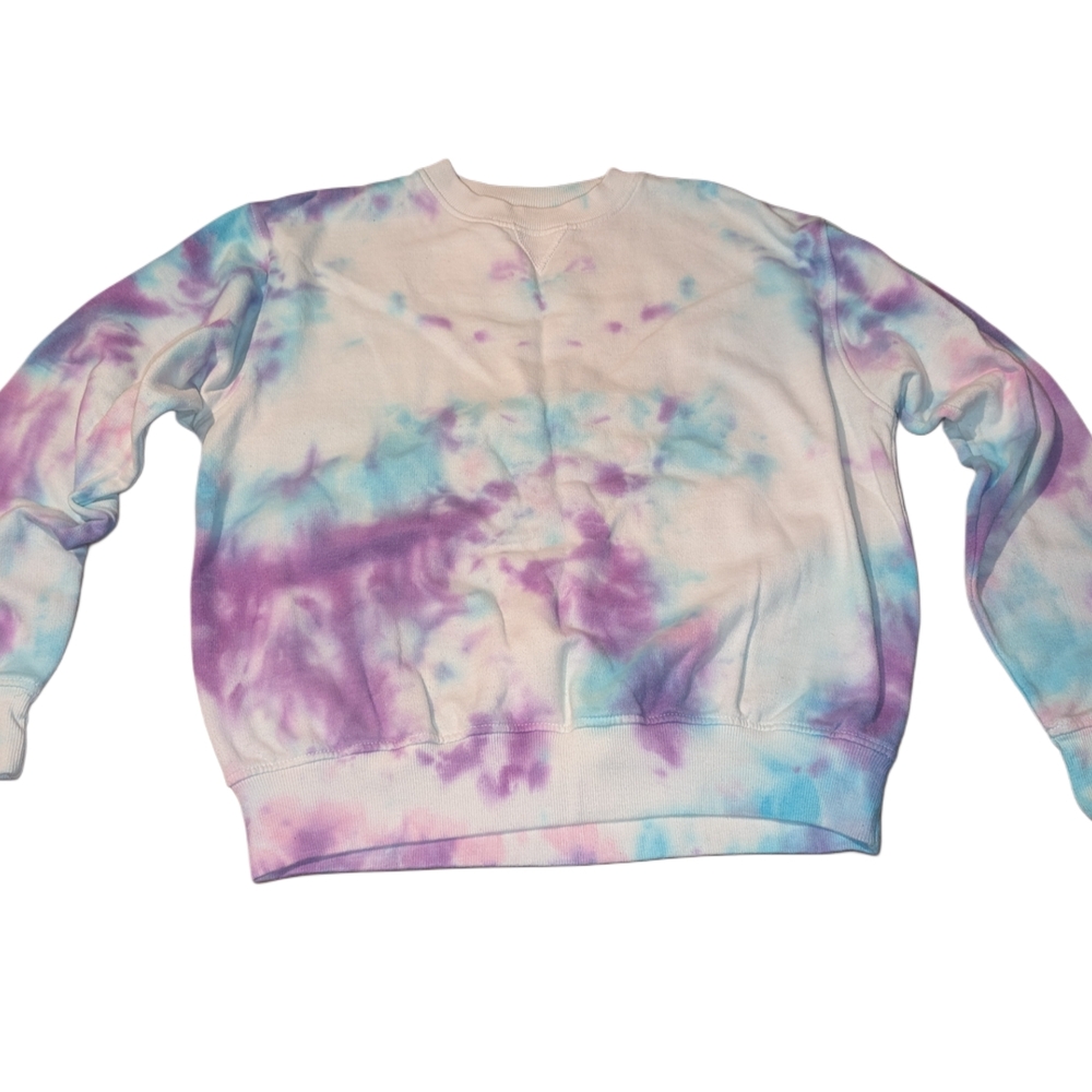 Tie-Dye Sweatshirt - Purple and Blue